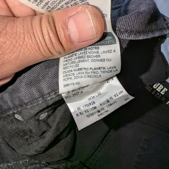 Men's Levi's Signature Skinny Fit Denim Jeans for Men 36 x 30 - Picture 5 of 5